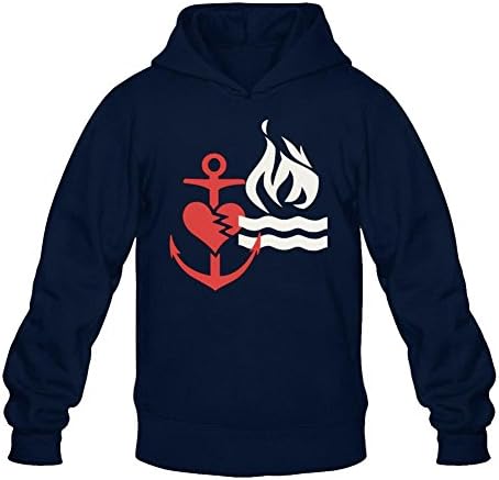 Tommsty Men's Hot Water Music Logo Long Sleeve Sweatshirts Hoodie