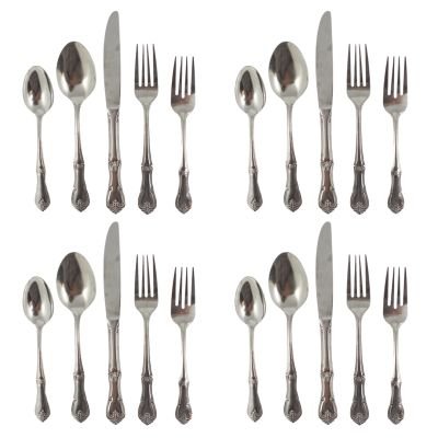 Hampton Forge Table Setters Stainless Steel Fawn Flatware Set, Service for 4 Hampton Forge Table Setters Stainless Steel Fawn Flatware Set, Service for 4