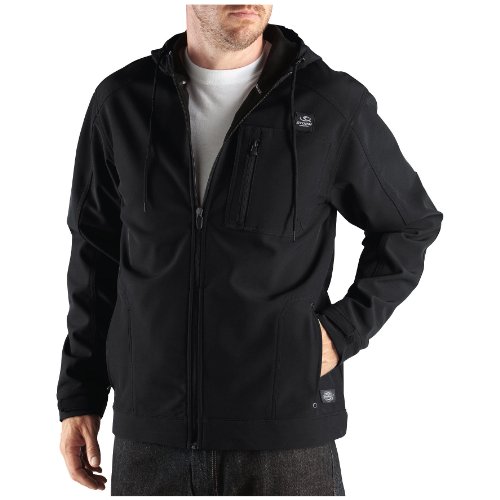 Dickies TJ713 Men's Storm Softshell Hooded Jacket Charcoal Large On Sale