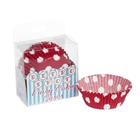 Pack Of 72 Retro Spot Cake Cases