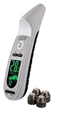 Accutire MS-4359B Remote Tire Pressure Monitoring System (TPMS) with 4 Electronic Valve Caps and Programming Tire Pressure Gauge