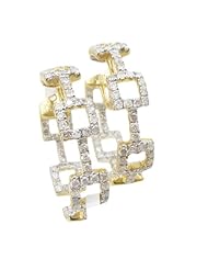 Women 14k Yellow Gold 1.49ctw diamond Hoop earring 24 25686Y Size 6.02