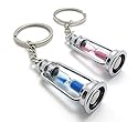 Mehr(TM) 2 Classic Hourglass Key Chains - Sand Timer Keychains | Perfect Valentine's Day Gift | Clever Christmas Present