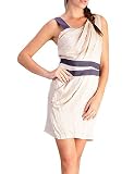 TCEC Women's Grecian Sleeveless Draped Cocktail Dress