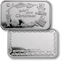 Baby's First Christmas Bar Silver