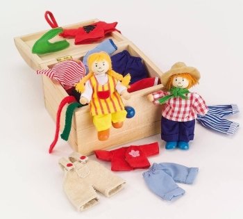 Childrens Toyshop  Spielwaren : Goki - Klamottenkiste Birte & Ben