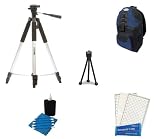 Exclusive Zeikos Bundle!! 57 Inch Full Size Photo/Video Tripod + Digital SLR/ Camcorder Blue Sling Pro Back Pack + Mini Tripod + LCD Screen Protectors + Camera Cleaning Kit for Pentax K-R