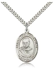 St. Maximilian Kolbe Medal, Sterling Silver, Large, Quarter Size