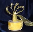Sheer Organza Ribbon Mono Edge - 1.5" - 25 Yards (75 FT) - Yellow