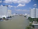 Hotels Along the Menam Chao Phya River, Bangkok, Thailand, Southeast Asia Architecture Photographic Poster Print by Neil Emmerson, 16x12