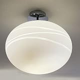 Eurofase Giotto PL G, 1-Light Flushmount 94300-001 Chrome/White Shade