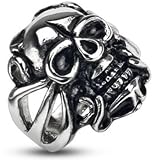 Spikes Stainless Steel Evil Skull Rider Biker Ring