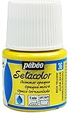 Pebeo Setacolor Opaque Fabric Paint 45-Milliliter Bottle, Shimmer Rich Yellow