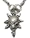 Pewter Gothic Skull Pendant with unique chain