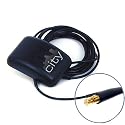 GPS Antenna Magnetic base with & Clip by ChargerCity for Garmin Nuvi 350 360 370 650 660 670 680 750 755T 760 765T 770 775T 780 785T 850 855 880 885T StreetPliot c310 c320 c330 c340 c510 c530 c550 c580 i2 i3 i5 2610 2620 2650 2660 2720 2730 Zumo 450 550 660 GPSMAP iQUE 3200 3600 M series Colorado 400 (Compare to Garmin 010-10702-00)