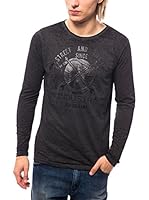 BIAGGIO Camiseta Manga Larga (Negro)