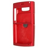 Samsung BlackJack II SGH-i617 i617 Red Rubberize Texture Snap-On Case Cover with Removable Swivel Belt Clip (NOT compatible with BlackJack i607)
