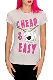 Cheap & Easy Grey Girls T-Shirt Plus Size