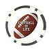 Poker Chip Card Guard of Football Equals Life (I Love Football, Raiders, Steelers, Chargers, Titans, Cardinals, Bears, Cowboys, Packers, Giants, Eagles, 49ers, Seahawks, Buccaneers, Redskins)