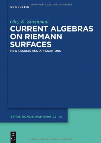 Current Algebras on Riemann Surfaces (De Gruyter Expositions in Mathematics)