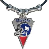 New York Giants Leather Cord Necklace