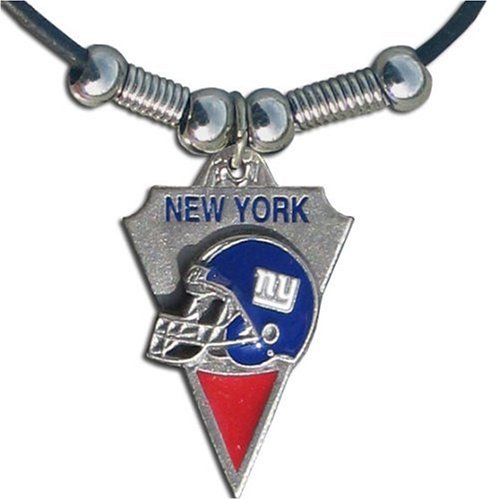 NFL New York Giants Leather Cord Necklace