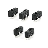 スイッチ，SODIAL(R)5 x 3-ターミナルSPDT1NO1NCモメンタリマイクロスイッチ　3A/250VAC 5A/125AC