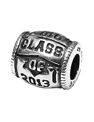 Zable (tm) Sterling Silver Class Of 2013 Bead / Charm