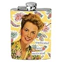 Anne Taintor 58293 2-3/4 W by 4-1/4-Inch H Flask, Medicated and Motivated