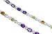 Unique Styling 8.50 carats total weight Oval & Round Cut Multi-Gemstone Bracelet in Sterling Silver
