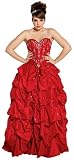 Wedding Bridal Beaded Taffeta Jeweled Ball Gown Prom Dress Pick-Ups Full Length