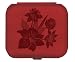 Light Weight Metal Divided Pill Box Pillbox Case New Hinged - Tuscany Bouquet Floral