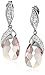 Sterling Silver Briolette-Cut Swarovski Crystal and Expoxy Elements Earrings