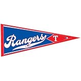 Texas Rangers - Logo Collage 12 X 30 Pennant MLB Pro Baseball