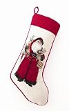 Lynn Haney Old World Santa Needlepoint Christmas Stocking