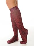 Trouser Socks Rouge lace Print Knee Hi Womens Sock Accessory Soxs