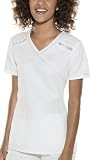 Baby Phat Wild Romance Mock Wrap Scrub Top