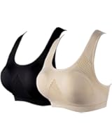 Women's Padded Sports Bras Racerback Seamless Fitness Workout Yoga Bra