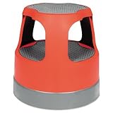 Scooter Stool Round 15 Step & Lock Wheels to 300 lbs Red