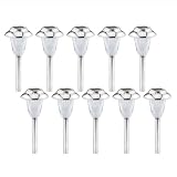 Malibu Outdoor One-Light Solar-Powered Lights, Stainless Steel, 10-Pack #LZ512SS10