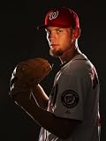 Washington Nationals Photo Day, VIERA, FL - FEBRUARY 25: Stephen Strasburg Photographic Poster Print by Al Bello, 9x12