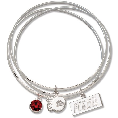 NHL Calgary Flames Triple Bangle Bracelet