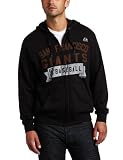 MLB Men's San Francisco Giants Arch Classic Long Sleeve Full Zip Hooded Fleece, Black, X-Large