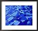 Blue-Glass Mosaic with Water Flowing Over Surface, Helsingborg, Skane, Sweden Styles ...