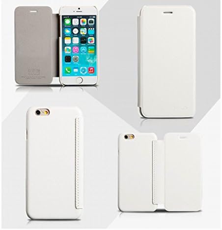 iPhone 6 Case - Leather case with card slot for iPhone 6 4.7 inch, Retail Packaging - White