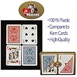 Modiano 100% Plastic Poker Size 2 Index Golden Trophy Setup - Playing Cards > 100% Plastic > Modiano