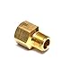 FasParts 1/2 Female NPT FPT FIP to 3/8 Male MPT MIP Brass Pipe Adaptor Fitting Fuel / Air / Water / Boat / Gas / Oil WOG by FASPARTS