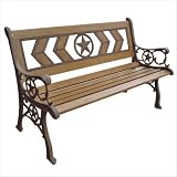 DC America SL6818-AB-MP, Texas Park Bench, Antique Beige