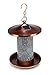 Premium Handcrafted Mosaic Glass Bird Feeder - Solar Powered = Glows at Night - Garden Birdfeeder for Outside - UPDATED 12/18 (Easy Fill, Bright Light) - Hanger Included - Hang on Pole or Near Window