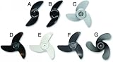 Replacements Props (741-5200414) - Type: Nylon Props - Prop No: #10 - Dia: 3in. - Blades: 2 - Type: Ninja, Power Prop-20 To 30 Lbs